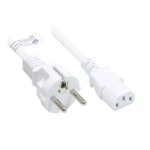 Сетевой кабель Alcasa P0030-W018 белый 1.8 м