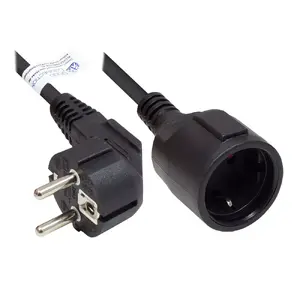 Сетевой кабель Alcasa P0102-S030 черный 3 м