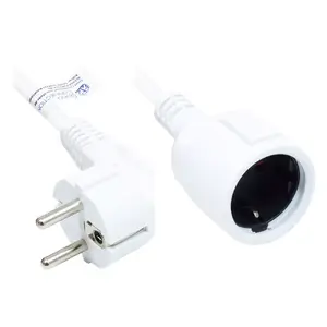 Power Extension Cord Alcasa P0102-W100 10m 1 AC Outlet Indoor Black