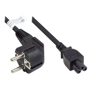 Power Cable Alcasa P0105-S030 Black 3 m