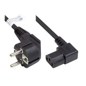 Power Cable Alcasa P0131-S050 Black 5 m