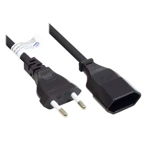 Power cable Alcasa P0300-S030 3 m Black Power plug type C
