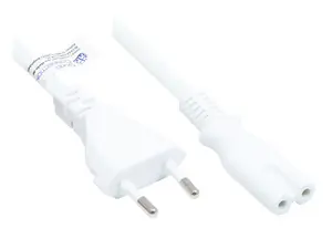 Силовой кабель Good Connections Alcasa P0370-W007 Europlug Type C на C7 Coupler 0.75 м белый H03VVH2-F 250В 2.5А