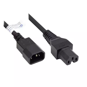 Power cable Alcasa P1450-S020 2m C14 C15 250V 10A