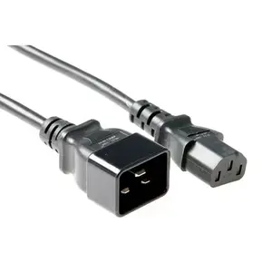 Кабель питания ACT Powercord C13 - C20 черный 2 м