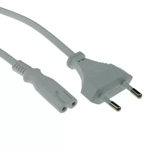 Сетевой кабель Euro Male - C7 Female белый 3м ACT Powercord AK5241