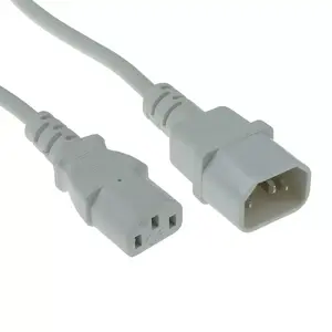 Power cord ACT Powercord C13 - C14 white 1.2 m