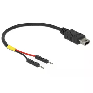 USB Cable DeLOCK 85412 Mini-USB B Black 0.1m