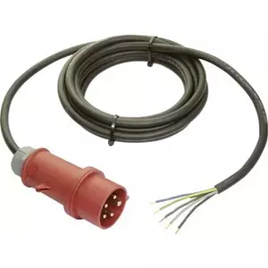 Power supply cable AS Schwabe 70970 – 5.00 m, black/red, mains lead