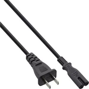 InLine power cable China plug to Euro8 IEC-C7 black 1.8m