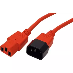 Power cable ROLINE 19.08.1525 Red 0.8 m C14 C13 coupler