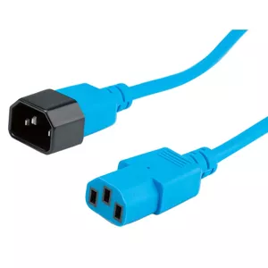 Power cable ROLINE 19.08.1527 Blue 0.8 m C14 C13 coupler