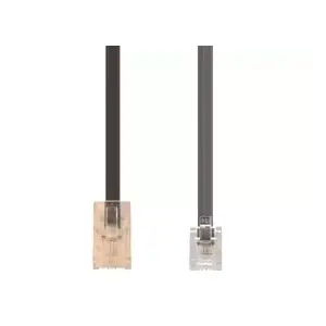 Telephone Cable e+p T 91/3 3 m Black Transparent