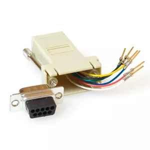 Mountable Heavy Duty Adapter RJ-45 Female to 09 pole D-Sub Female ACT