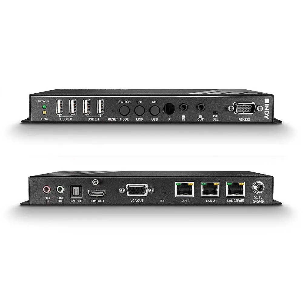AV uztvērējs Lindy 4K HDMI & USB over IP Extender Receiver Photo 3