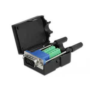Разъем провода DeLOCK 66258 VGA 15-pin 10-pin клеммный блок черный