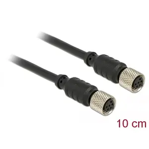 Кабель сенсора/актуатора DeLOCK 12689 0.1м M8 черный