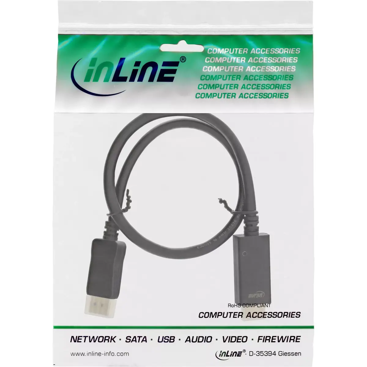 DisplayPort to HDMI converter cable InLine 17186I Photo 2