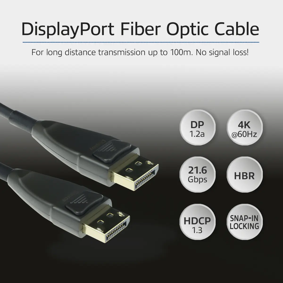 ACT 80м Активный оптический кабель DisplayPort AK4038 Photo 5