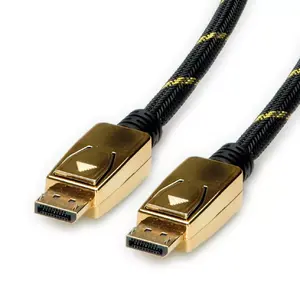DisplayPort cable ROLINE 11.04.5920 1 m Black Gold