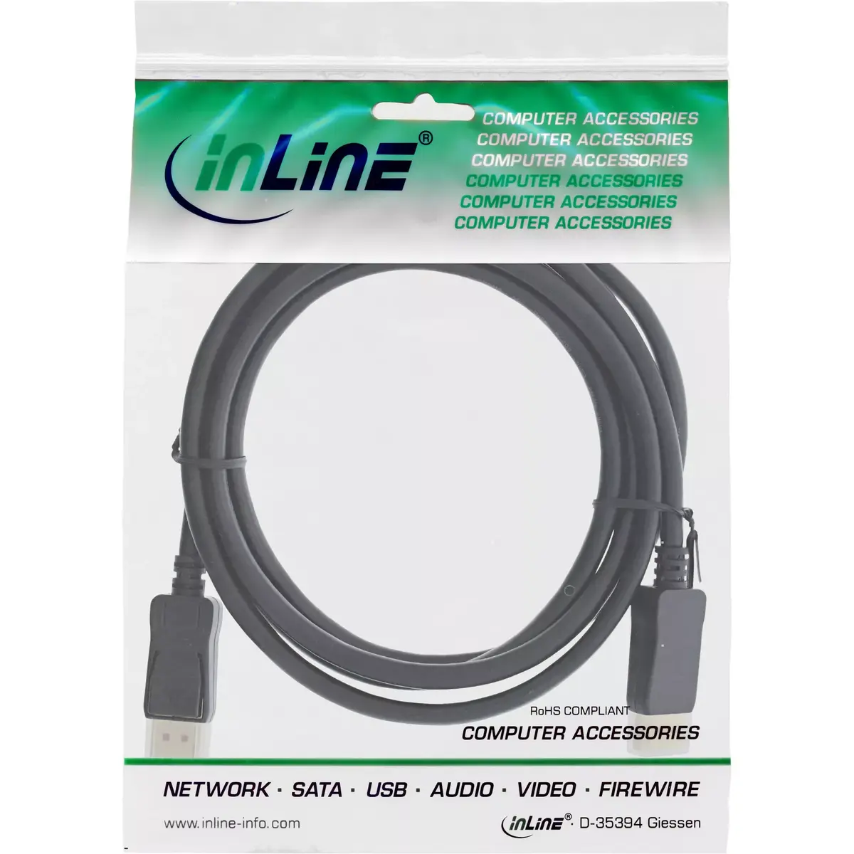 DisplayPort 1.4 kabelis InLine 17255P Photo 2