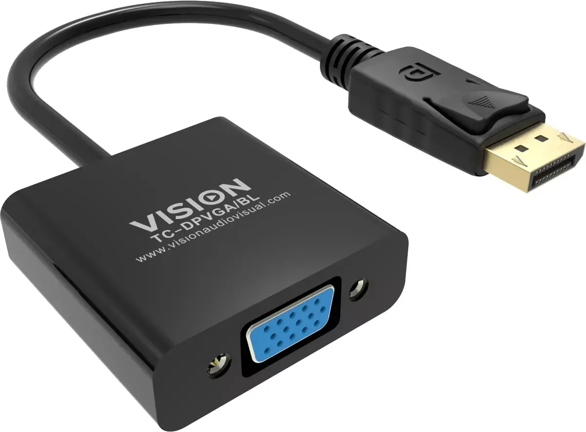 Video cable adapter DisplayPort VGA Vision TC-DPVGA/BL Photo 2