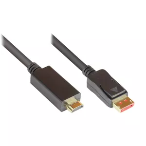 Video Cable Adapter Alcasa DP14-HDMI 2m DisplayPort Black