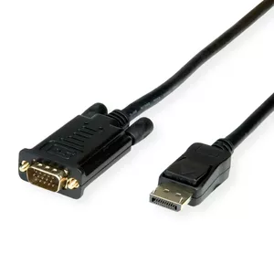 Video Cable Adapter VALUE 11.99.5803 3m DisplayPort to VGA Black