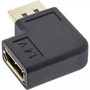 InLine DisplayPort Adaptor DisplayPort male female left angled 17199L