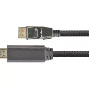 DisplayPort to HDMI cable PYTHON GC-M0219 — 5 m, nylon braid, black