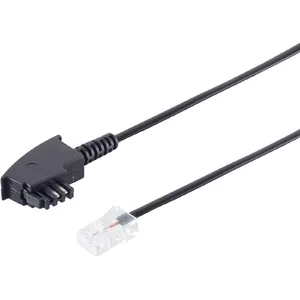 Telephone cable helos 70002-1 TAE-F to RJ-45, 1 m