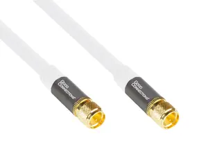 Good Connections GC-M2085 koaksiālais kabelis F-savienotājs pret F-savienotājs 5 m Balts
