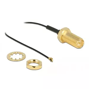 Antenna Cable DeLOCK RP-SMA jack bulkhead to I-PEX MHF 4 plug 0.81 35 cm