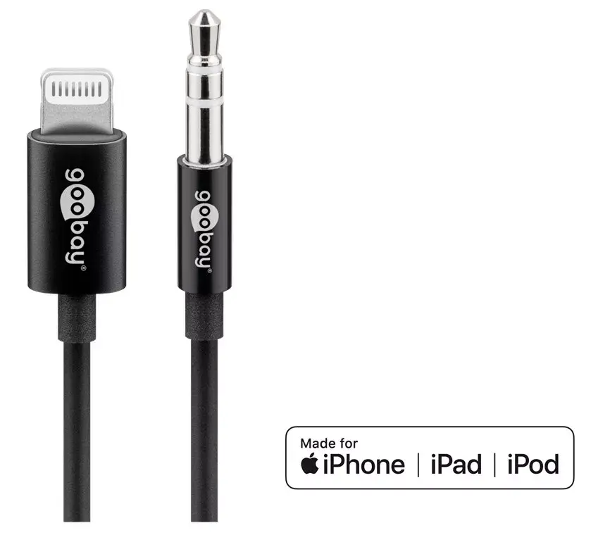 Audio savienojuma kabelis Goobay Apple Lightning 3.5 mm Photo 2