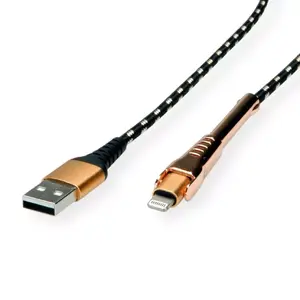 Lightning Cable ROLINE 11.02.8923 1m Black Gold