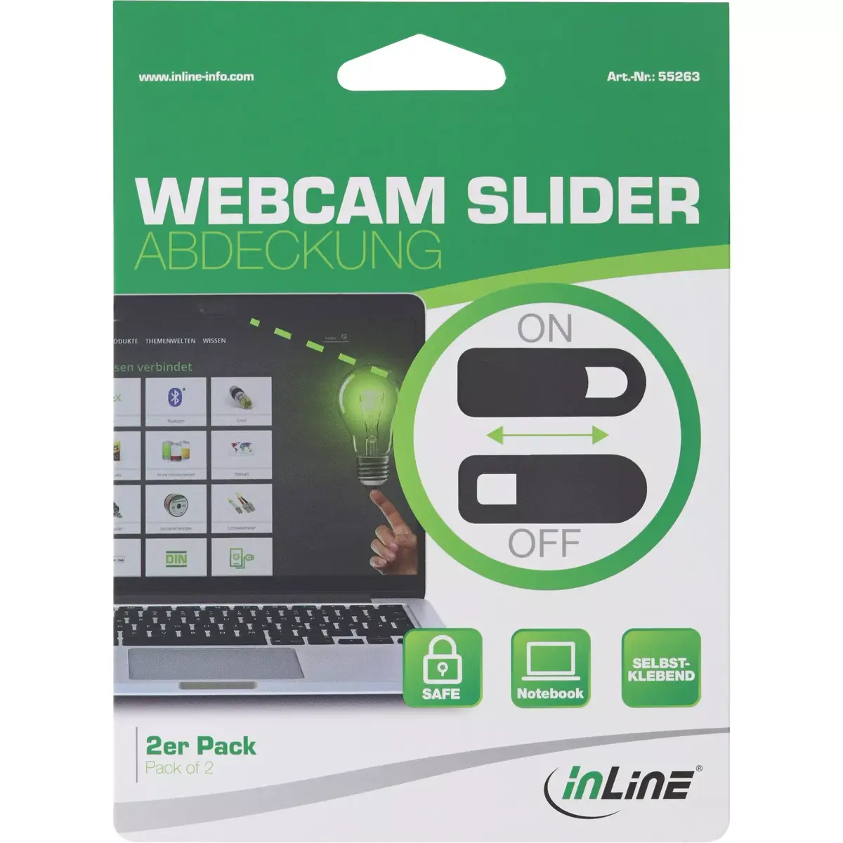 Webcam cover InLine 55263 Photo 2