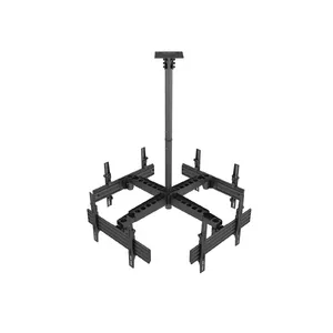 Ceiling Mount Quad Screen TV Bracket Equip 650372