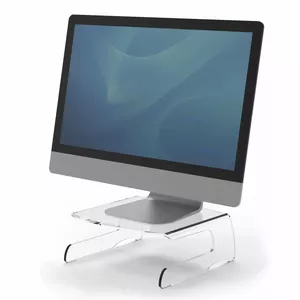 Monitor stand Fellowes 9731001 — freestanding transparent, supports 1 display, max 6.5 kg