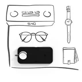 Wireless Charger ZENS Dual+Watch Aluminium Black Photo 6