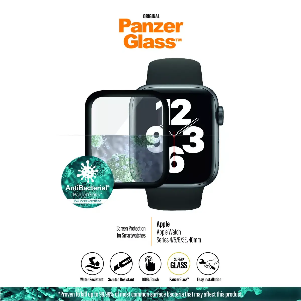 Защитное стекло PanzerGlass Apple Watch Series 4 5 6 SE 40mm Photo 8