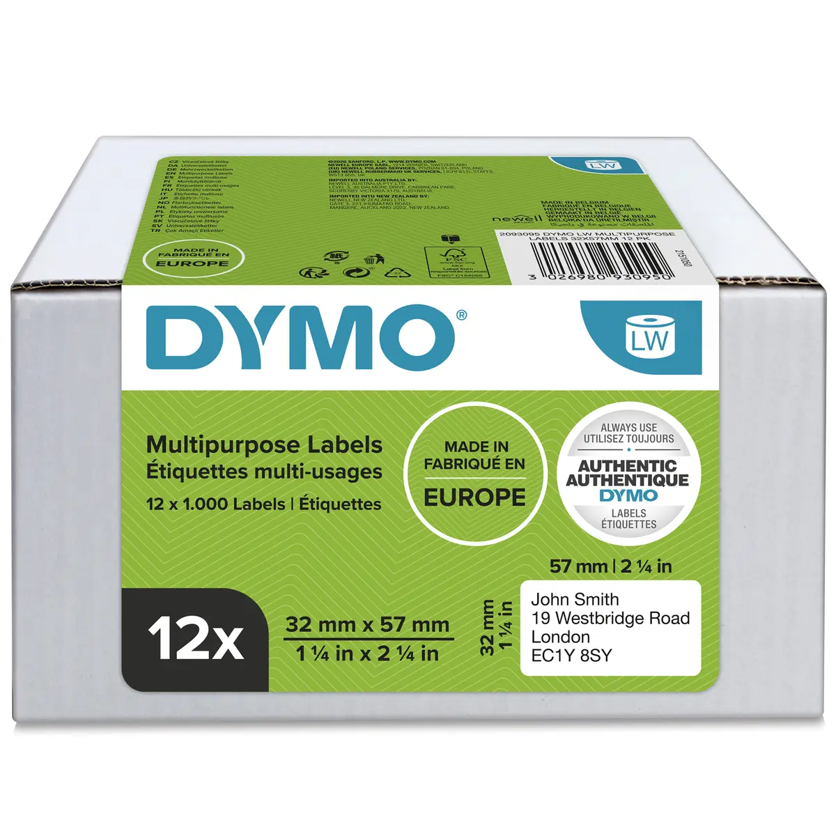 DYMO Authentic LabelWriter Universālas daudzfunkcionālas etiķetes