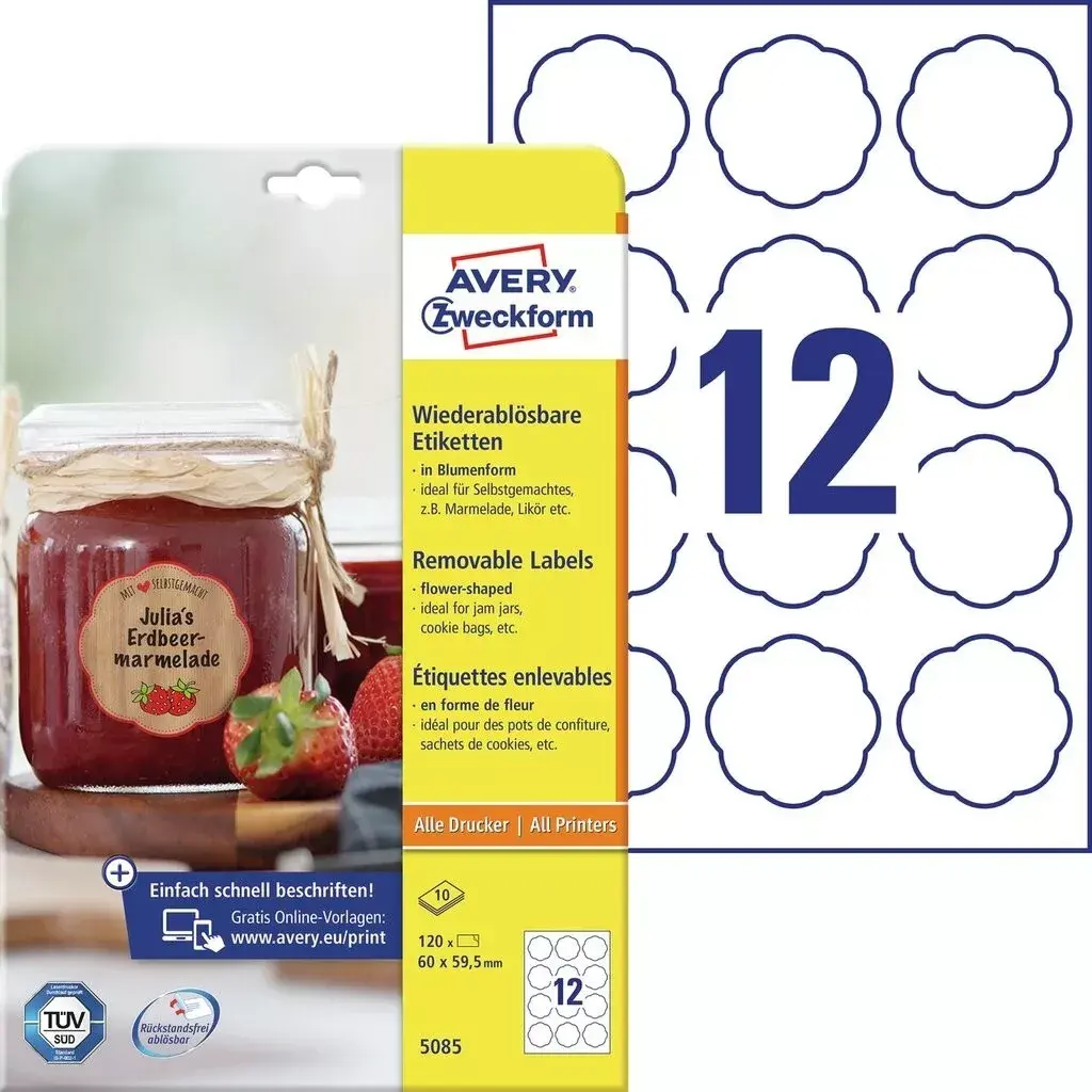 Pašlīmējoša printera etiķete Avery 5085 Photo 3