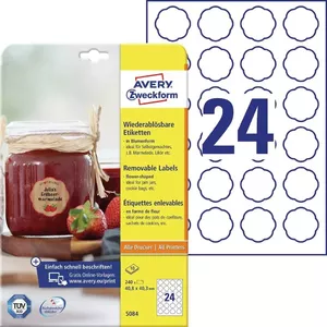 Self-adhesive printer label Avery 5084