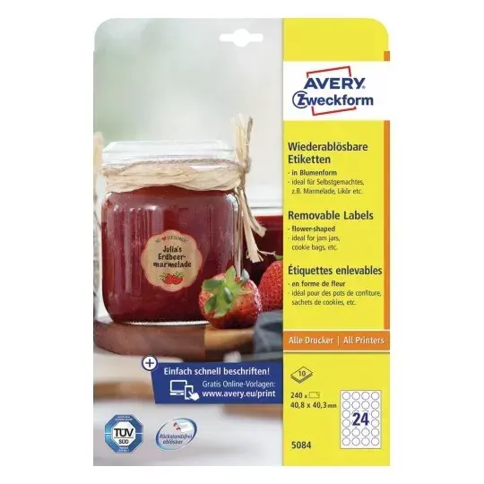 Pašlīmējoša printera etiķete Avery 5084 Photo 2