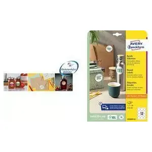 Avery Label roll, round Ø65 mm, model 5081 (pack format A4-compatible)