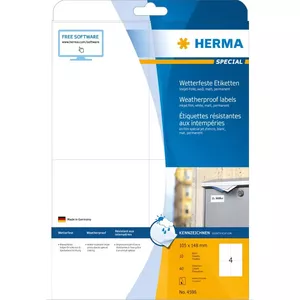 Самоклеящаяся этикетка Прямоугольник HERMA 4598