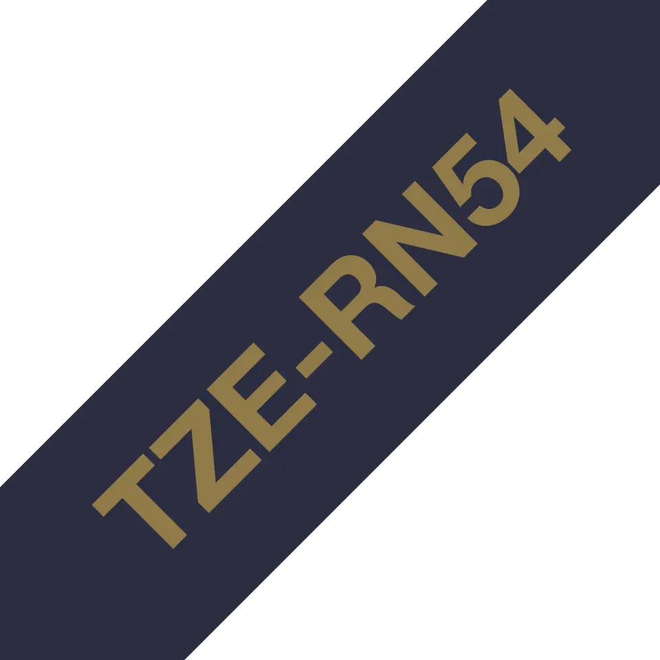 Brother TZE-RN54 Tekstila uzlīmju lente Zelta