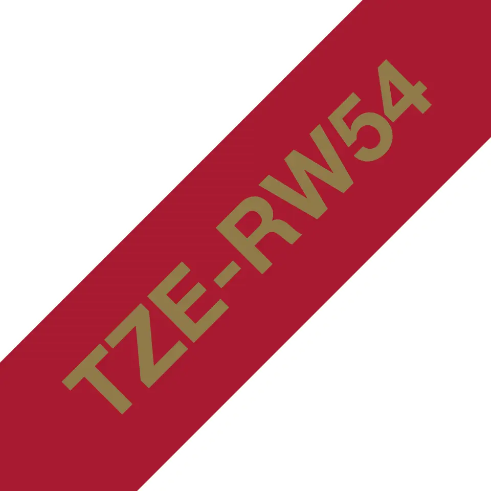 Brother TZE-RW54 Tekstila uzlīmju lente Zelta