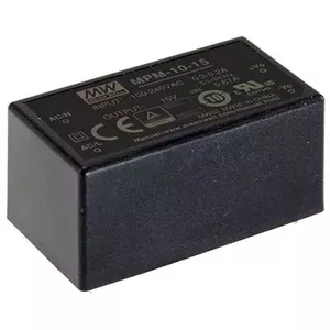 Barošanas adapteris MEAN WELL MPM-10-24, 10 W, ievade 80–264 V, izeja 24 V, RoHS