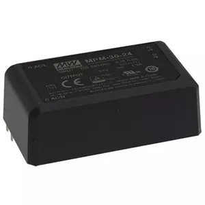 Блок питания/инвертор Mean Well MPM-30-24, 30 Вт, выход 24 В, вход 80–264 В